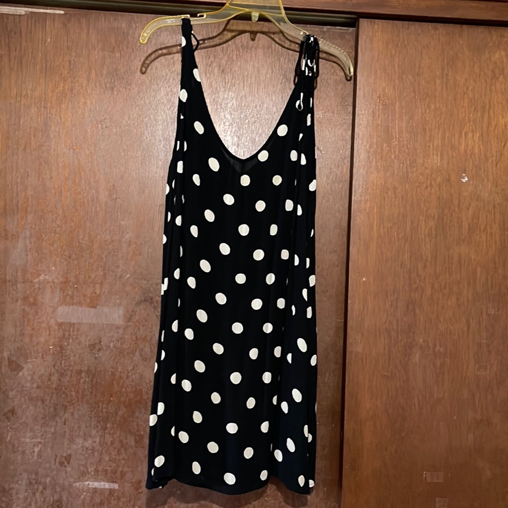 Billabong black/white polka dot sundress